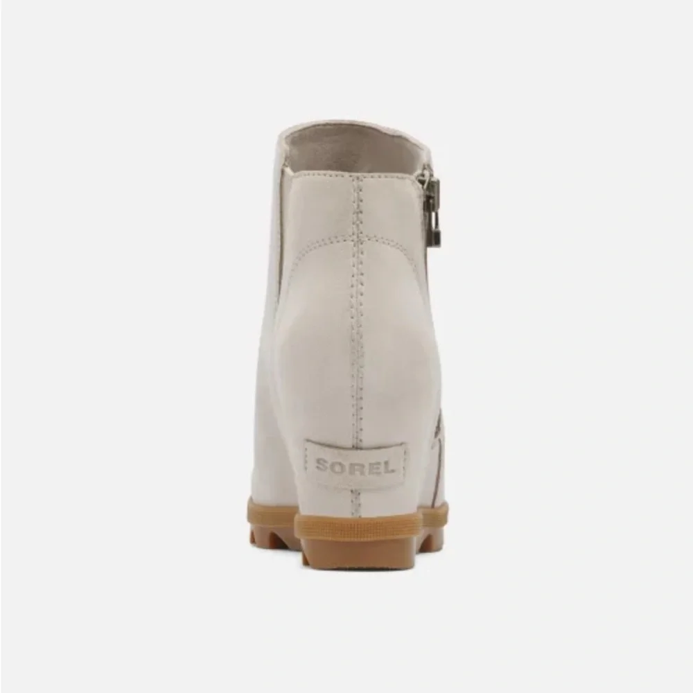 Sorel Cream Wedge Ankle Boots NWOT Sz 9 - Picture 3 of 10